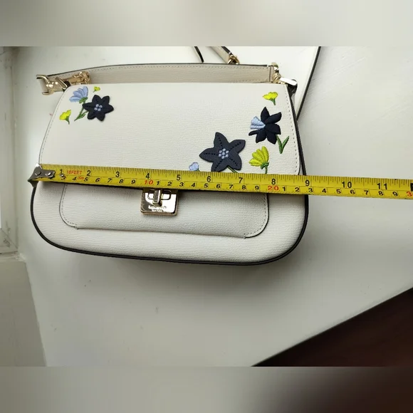Kate Spade Elegant Cream Floral Women's Crossbody Bag - Picture 8 of 10